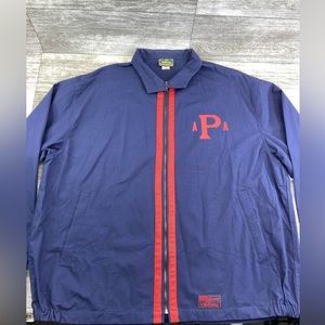Stall And Dean Ivy League APA Blue Red Full Zip Long Jacket 532 Of 600 Adult 5XL